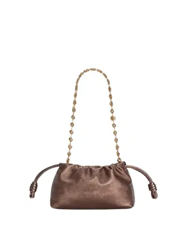 Loewe Flamenco Clutch Bag in Moire-Print Leather | Thumbnail 1