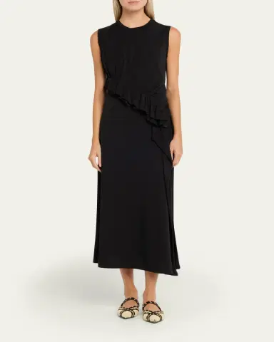 Ulla Johnson Jeune Ruffled Sleeveless Midi Dress | Thumbnail 2