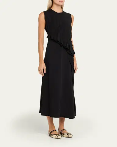 Ulla Johnson Jeune Ruffled Sleeveless Midi Dress | Thumbnail 4