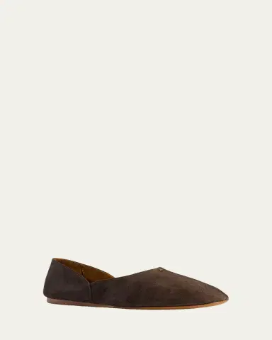Khaite Jane Suede Ballerina Flats | Thumbnail 2