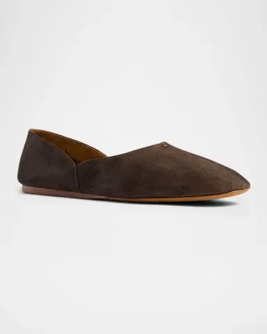 Khaite Jane Suede Ballerina Flats | Thumbnail 3
