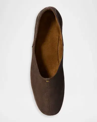 Khaite Jane Suede Ballerina Flats | Thumbnail 4