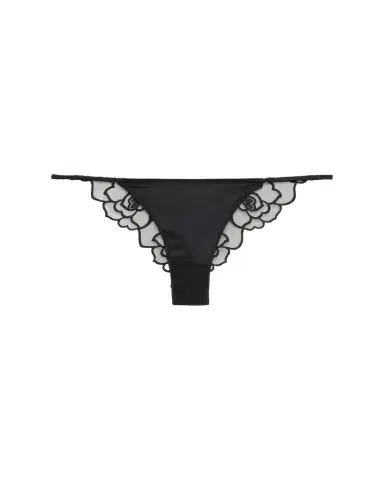 Kiki de Montparnasse Petite Chou Charmeuse & Embroidered Tulle Panties | Thumbnail 1 Kiki de Montparnasse Petite Chou Charmeuse & Embroidered Tulle Panties | Thumbnail 1