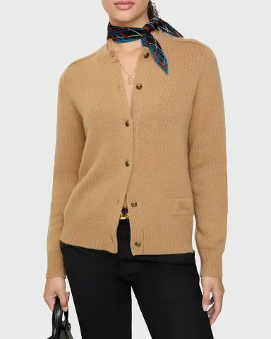 Burberry Clara Cashmere Crewneck Cardigan | Thumbnail 5