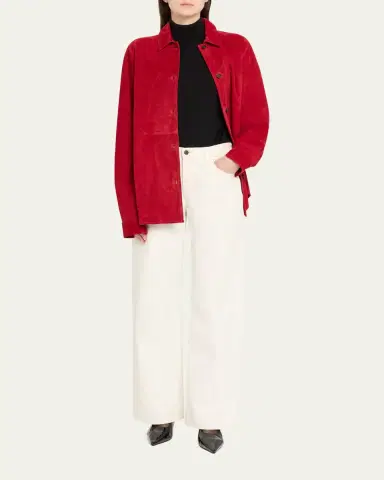 Toteme Soft Suede Shirt | Thumbnail 2