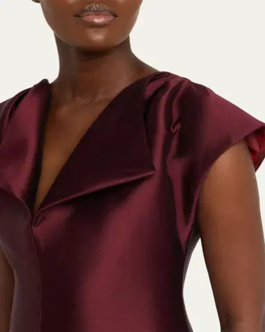 Christopher John Rogers Peel Cap-Sleeve Sheath Midi Dress | Thumbnail 5 Christopher John Rogers Peel Cap-Sleeve Sheath Midi Dress | Thumbnail 5