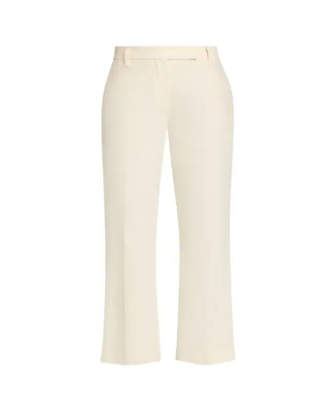 Brunello Cucinelli Stretch Cotton Gabardine Kickflare Ankle Cigarette Pants