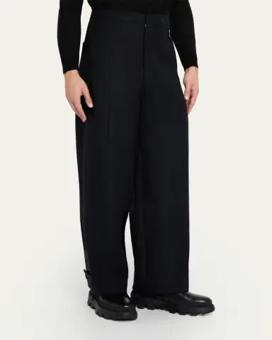 Moncler Genius x JIL SANDER Men's Wool Gabardine Tailored Pants | Thumbnail 4 Moncler Genius x JIL SANDER Men's Wool Gabardine Tailored Pants | Thumbnail 4