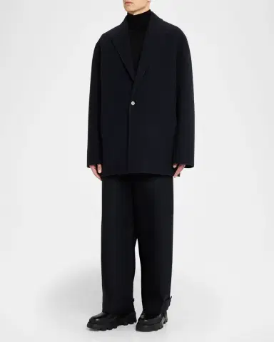 Moncler Genius x JIL SANDER Men's Wool Gabardine Tailored Pants | Thumbnail 6 Moncler Genius x JIL SANDER Men's Wool Gabardine Tailored Pants | Thumbnail 6
