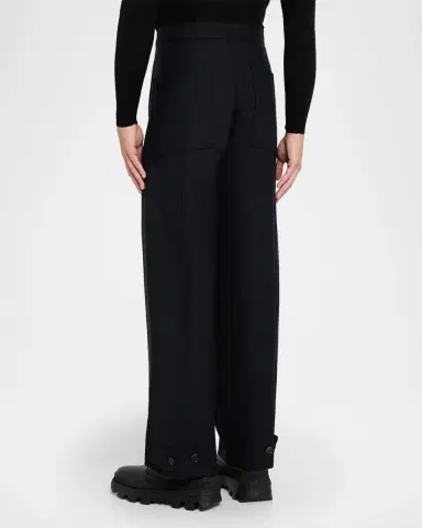 Moncler Genius x JIL SANDER Men's Wool Gabardine Tailored Pants | Thumbnail 7 Moncler Genius x JIL SANDER Men's Wool Gabardine Tailored Pants | Thumbnail 7