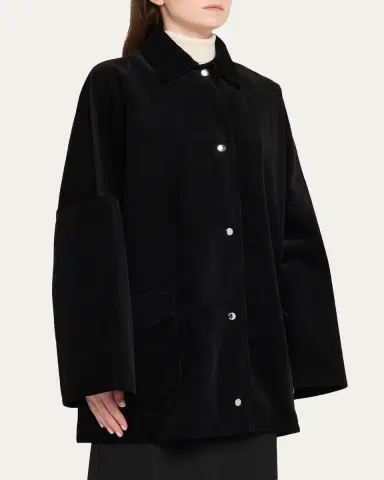 Toteme Corduroy Oversized Shirt Jacket | Thumbnail 4 Toteme Corduroy Oversized Shirt Jacket | Thumbnail 4
