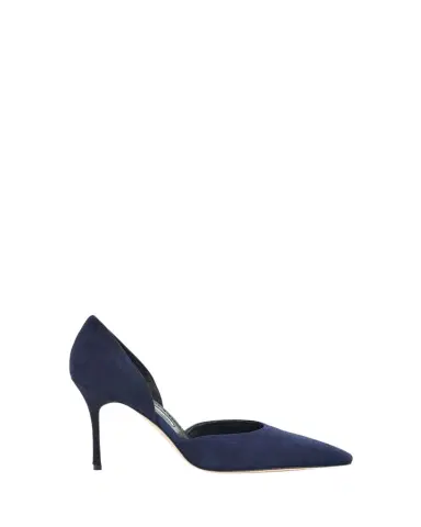 Manolo Blahnik 50mm Maren Suede Pointed-Toe Pumps | Thumbnail 1 Manolo Blahnik 50mm Maren Suede Pointed-Toe Pumps | Thumbnail 1
