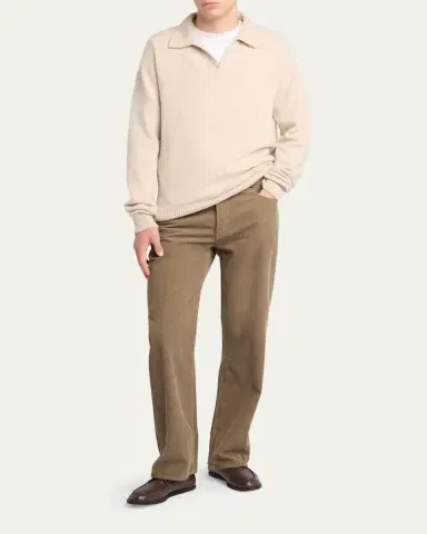 THE ROW Men's Straight Fit Corduroy Five-Pocket Pants | Thumbnail 2 THE ROW Men's Straight Fit Corduroy Five-Pocket Pants | Thumbnail 2