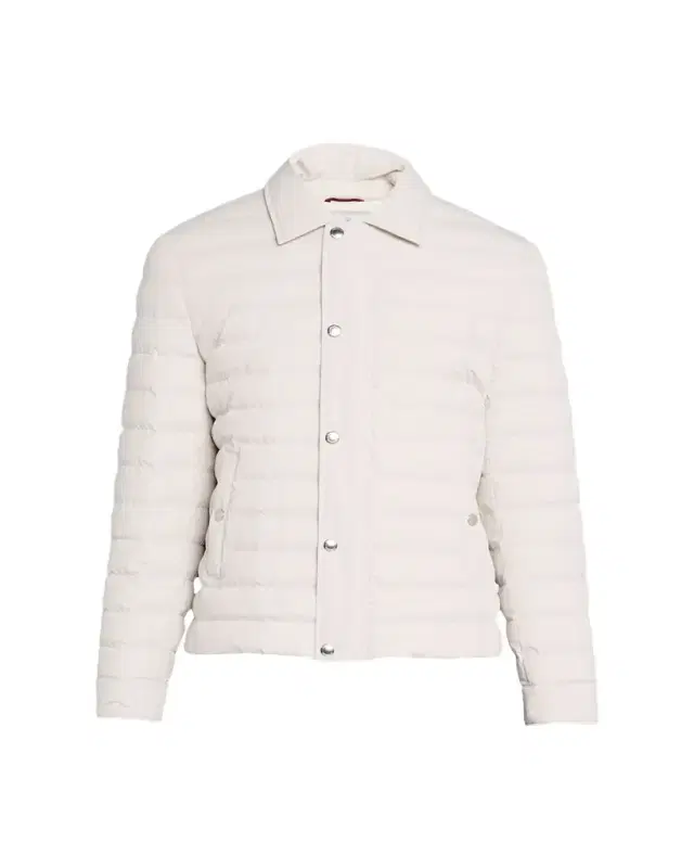 Brunello Cucinelli Men's Snap Front Quilted Milano Jacket