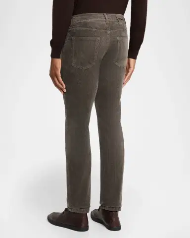 Kiton Men's Corduroy Straight Fit Five-Pocket Pants | Thumbnail 2