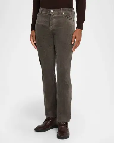 Kiton Men's Corduroy Straight Fit Five-Pocket Pants | Thumbnail 3