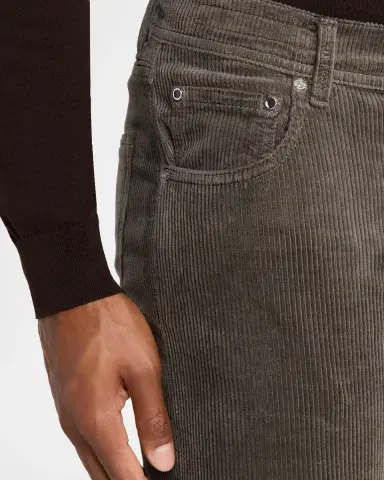 Kiton Men's Corduroy Straight Fit Five-Pocket Pants | Thumbnail 4