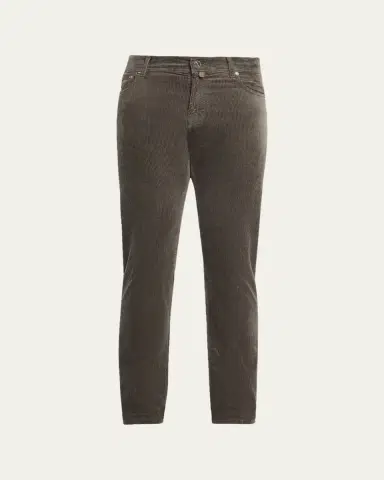 Kiton Men's Corduroy Straight Fit Five-Pocket Pants | Thumbnail 5