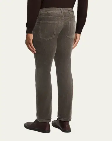 Kiton Men's Corduroy Straight Fit Five-Pocket Pants | Thumbnail 7