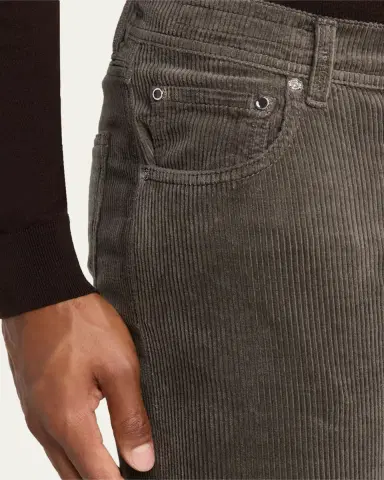 Kiton Men's Corduroy Straight Fit Five-Pocket Pants | Thumbnail 9