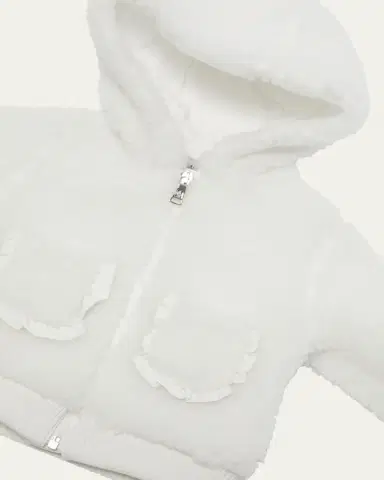 Moncler Boy's Fleece Zip-Front Pocketed Cardigan | Thumbnail 3