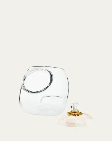 MacKenzie-Childs Cookie Jar with Rosy Check Enamel Lid | Thumbnail 2 MacKenzie-Childs Cookie Jar with Rosy Check Enamel Lid | Thumbnail 2