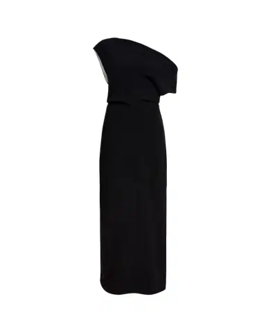 Proenza Schouler Rosina Draped Double-Crepe Dress | Thumbnail 1