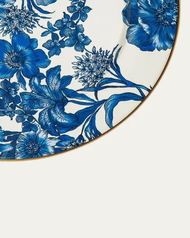 MacKenzie-Childs English Garden Royal Blue Enamel Charger Plate | Thumbnail 2
