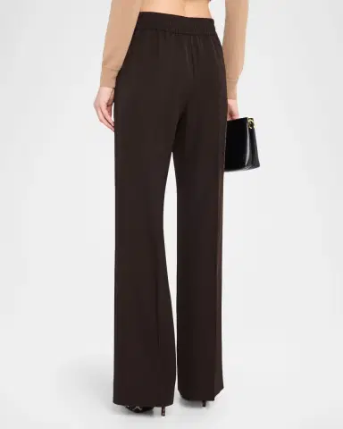 Dolce & Gabbana Straight-Leg Gabardine Pull-On Pants | Thumbnail 2