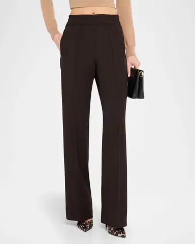 Dolce & Gabbana Straight-Leg Gabardine Pull-On Pants | Thumbnail 3
