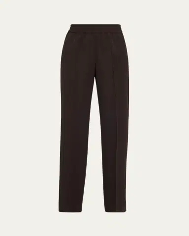 Dolce & Gabbana Straight-Leg Gabardine Pull-On Pants | Thumbnail 6