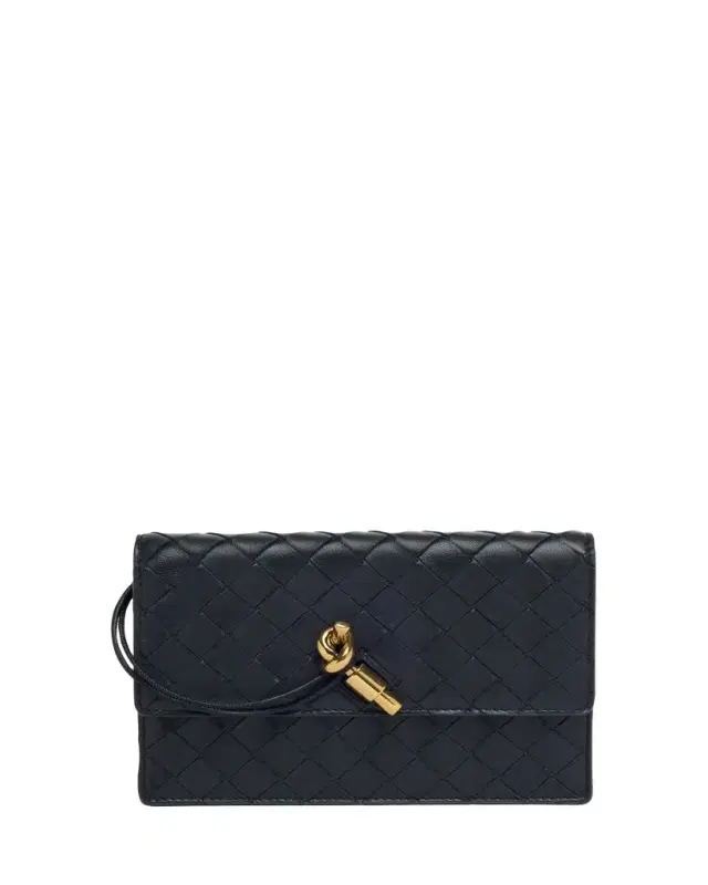 Bottega Veneta Andiamo Leather Chain Pouch Bag