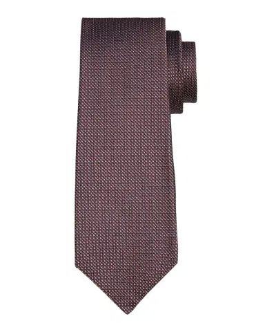 Kiton Men's Silk Geometric Jacquard Seven-Fold Tie | Thumbnail 1 Kiton Men's Silk Geometric Jacquard Seven-Fold Tie | Thumbnail 1
