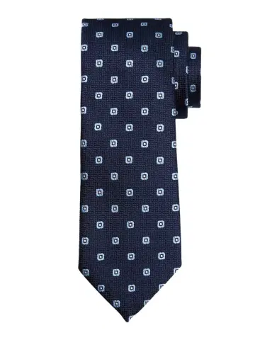 Zegna Men's Geometric Jacquard Silk Tie | Thumbnail 1 Zegna Men's Geometric Jacquard Silk Tie | Thumbnail 1