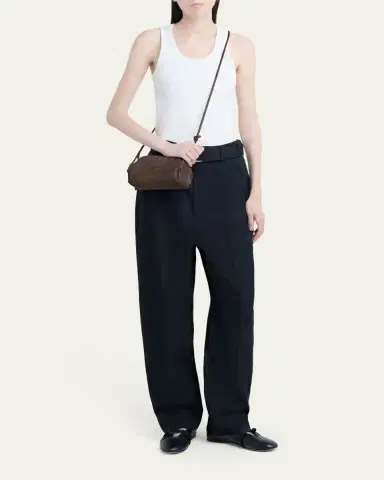 Bottega Veneta Concert Pouch Intrecciato Suede Crossbody Bag | Thumbnail 5