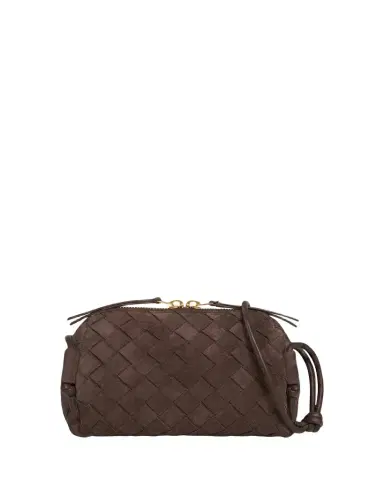 Bottega Veneta Concert Pouch Intrecciato Suede Crossbody Bag | Thumbnail 1