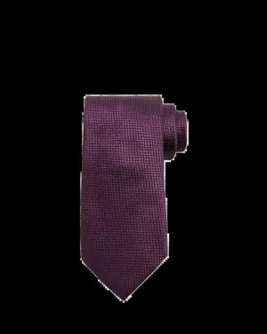 Zegna Men's Micro-Geometric Jacquard Silk Tie | Thumbnail 2