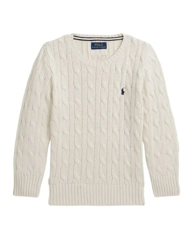 Polo Ralph Lauren Boy 's Combed Cotton Cable-Knit Sweater
