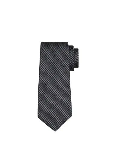 Kiton Men's Silk Micro-Houndstooth Seven-Fold Tie | Thumbnail 1 Kiton Men's Silk Micro-Houndstooth Seven-Fold Tie | Thumbnail 1