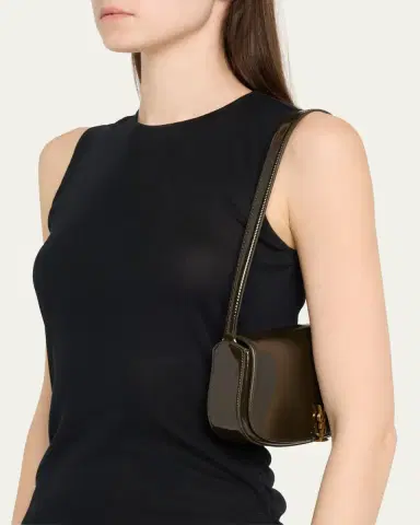 Saint Laurent Mini YSL Flap Shoulder Bag in Patent Leather | Thumbnail 7