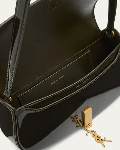 Saint Laurent Mini YSL Flap Shoulder Bag in Patent Leather | Thumbnail 9