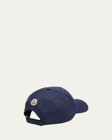 Moncler Men's Maxi-M Logo Cotton Baseball Cap | Thumbnail 2 Moncler Men's Maxi-M Logo Cotton Baseball Cap | Thumbnail 2