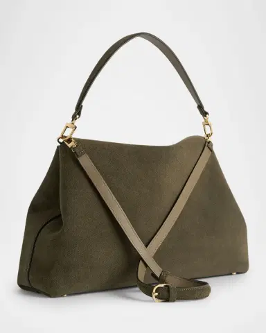 Toteme T-Lock Suede Shoulder Bag | Thumbnail 11