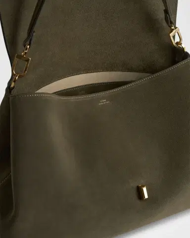 Toteme T-Lock Suede Shoulder Bag | Thumbnail 12