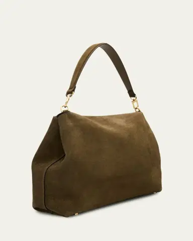 Toteme T-Lock Suede Shoulder Bag | Thumbnail 7