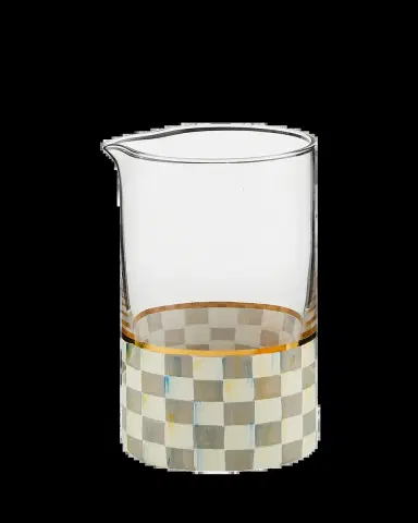 MacKenzie-Childs Sterling Check Mixing Glass | Thumbnail 2