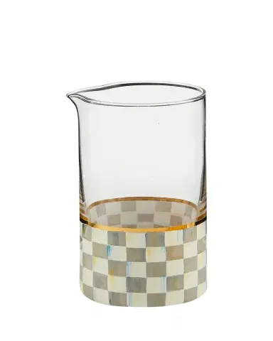 MacKenzie-Childs Sterling Check Mixing Glass | Thumbnail 1