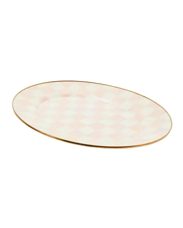 Rosy Check Medium Oval Platter