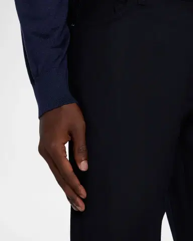 Zegna Men's Wool Straight Fit Five-Pocket Pants | Thumbnail 4