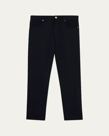 Zegna Men's Wool Straight Fit Five-Pocket Pants | Thumbnail 5